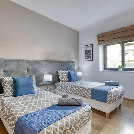 公寓 Spacious Garden View In Exclusive Complex Saint Julian's